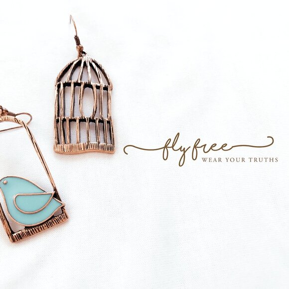 FLY FREE EARRINGS - Picture 2 of 3